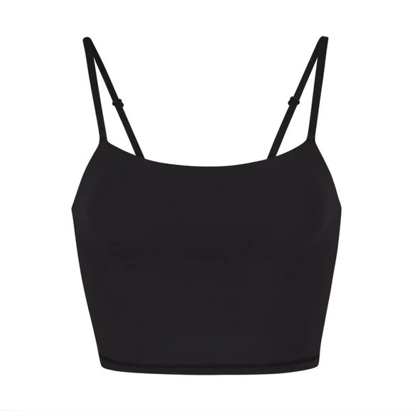 NWT SKIMS FITS EVERYBODY CROPPED CAMI, ONYX - Picture 4 of 4
